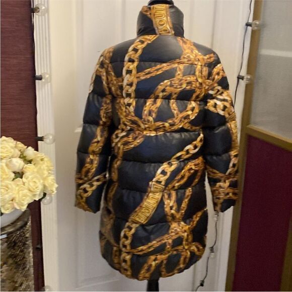Moschino Boutique chain print puffer jacket, US6 - Picture 7 of 12